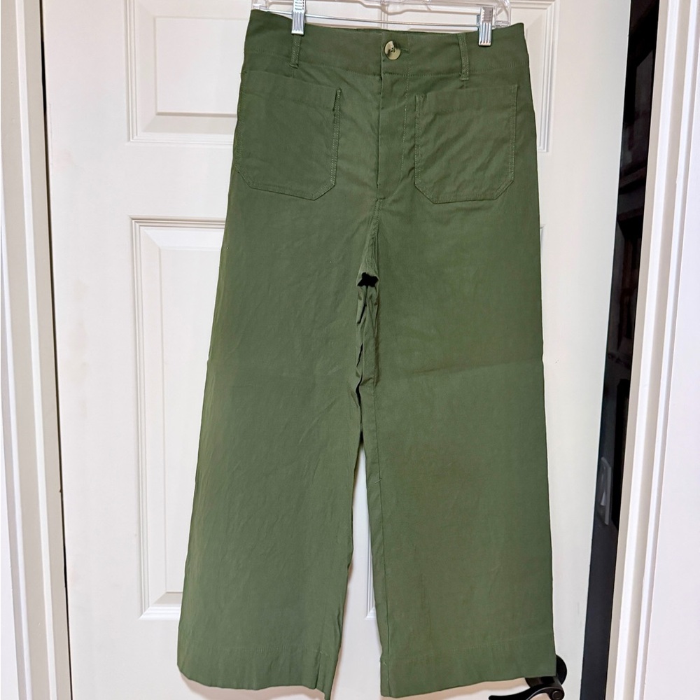 Anthropologie Olive Green Colette Trousers